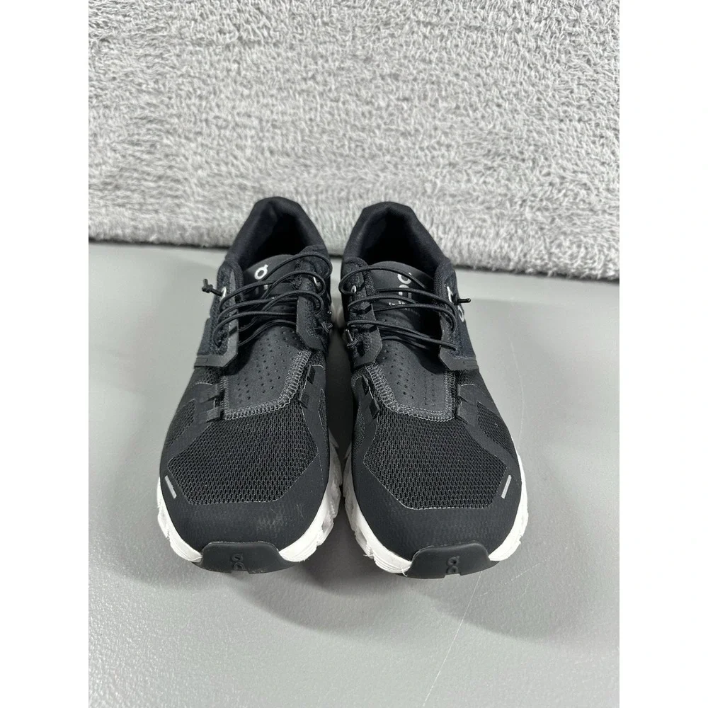 On Cloud 5 Shoes Womens 8.5 Black White Running‎ Athletic Tennis Sneaker - Picture 2 of 7